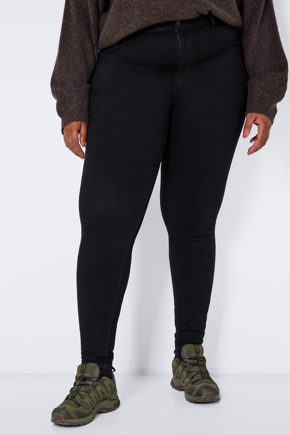 NOISY MAY - Callie Hw Jeans Curve - Black