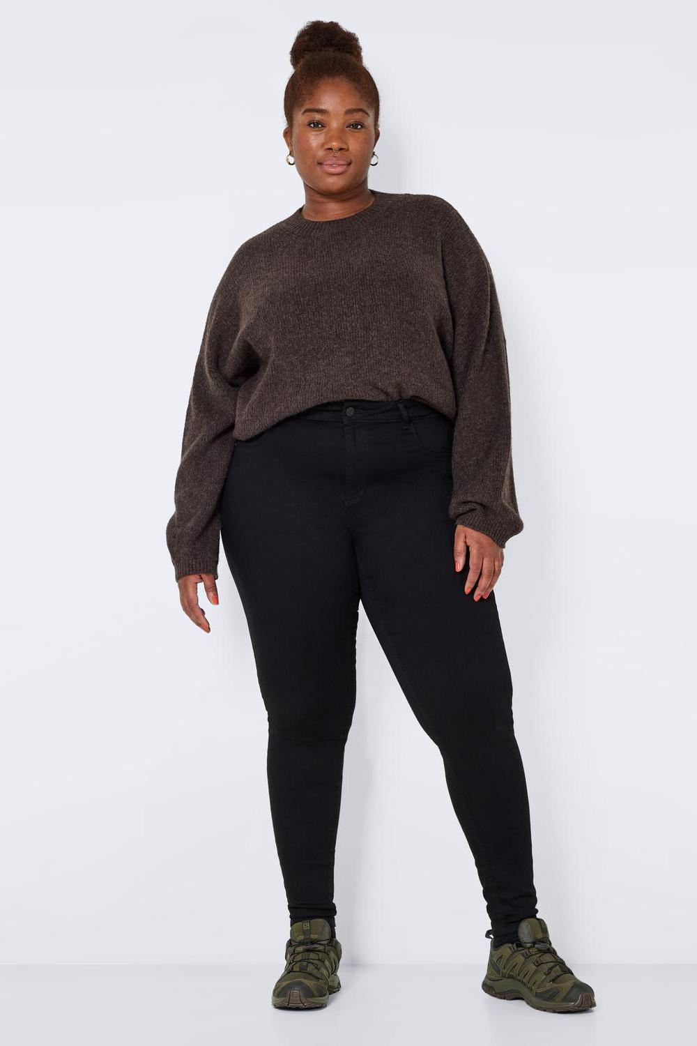 NOISY MAY - Callie Hw Jeans Curve - Black