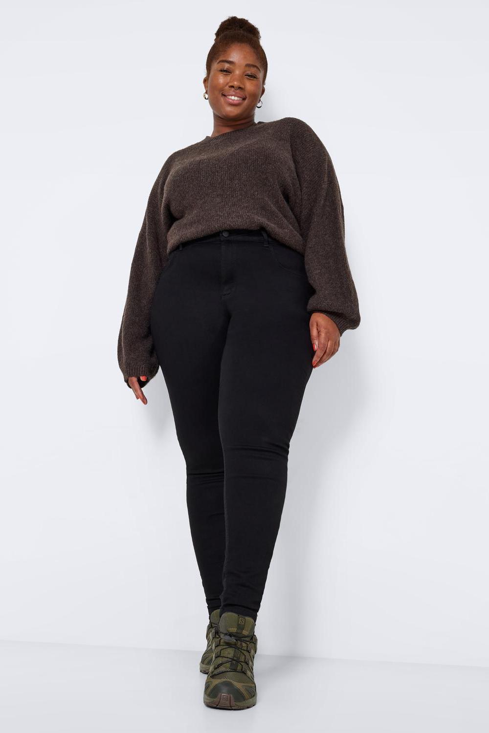 NOISY MAY - Callie Hw Jeans Curve - Black