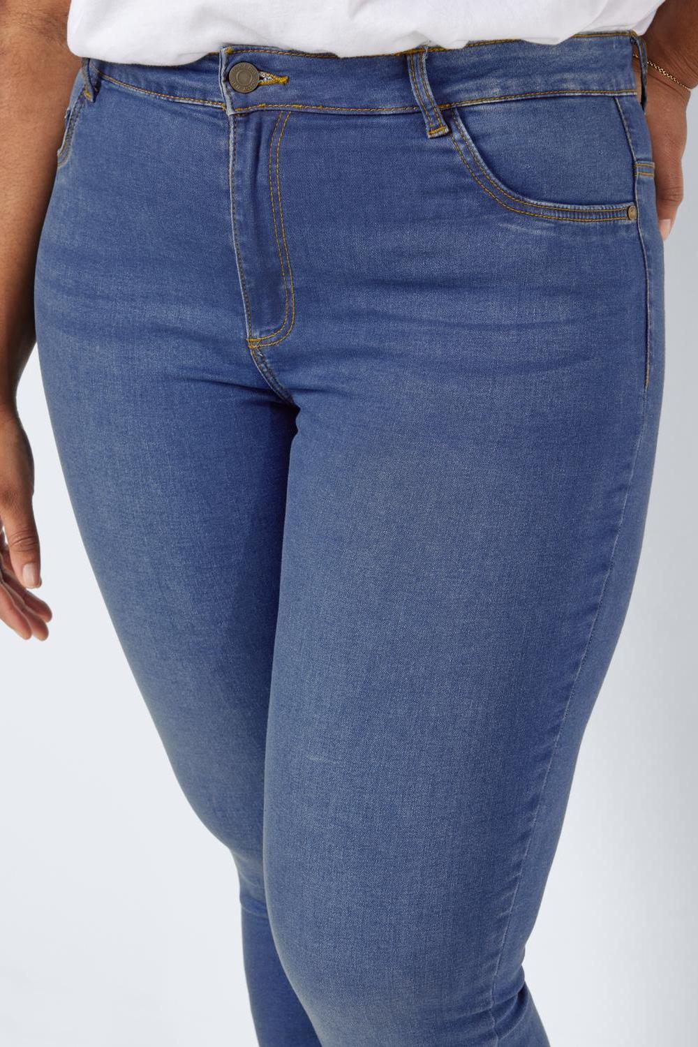 NOISY MAY - Callie Hw Jeans Curve - Blue