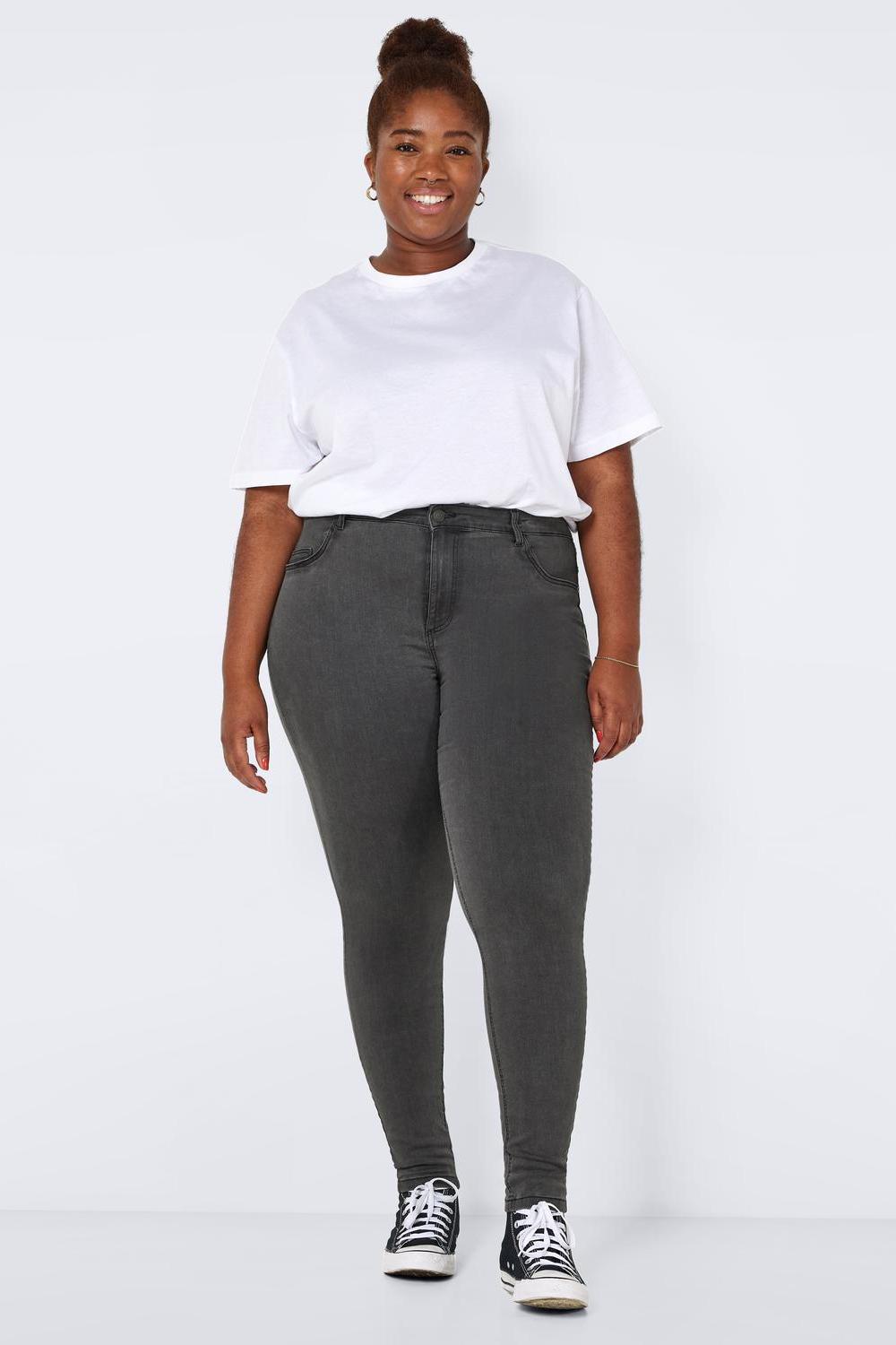 NOISY MAY - Callie Hw Jeans Curve - Grey