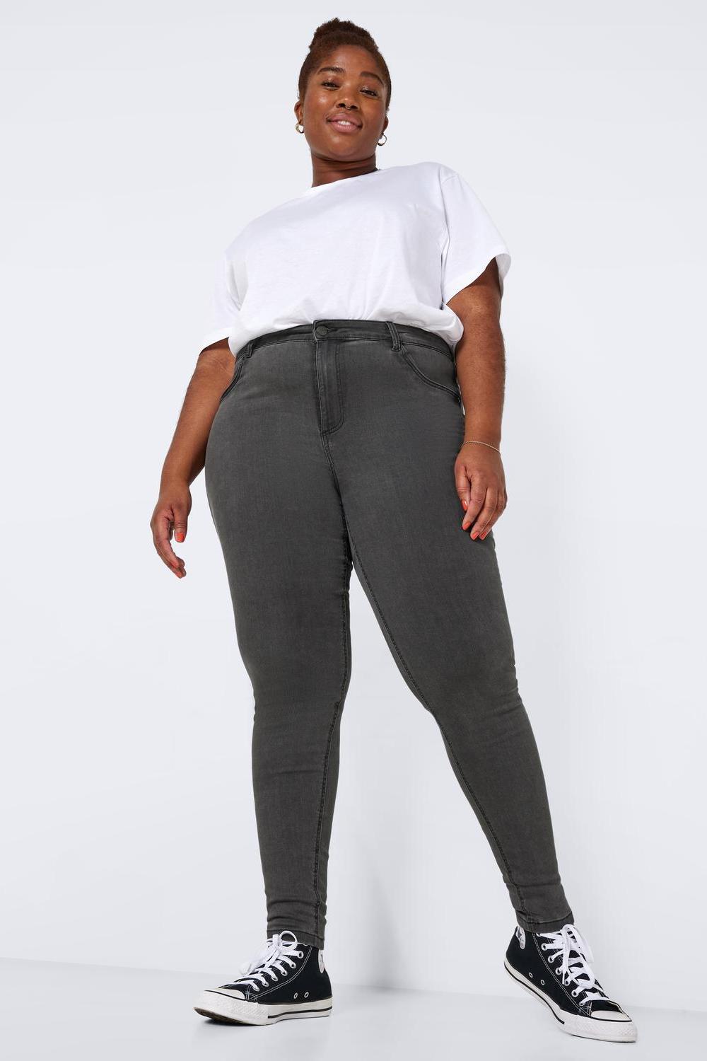 NOISY MAY - Callie Hw Jeans Curve - Grey