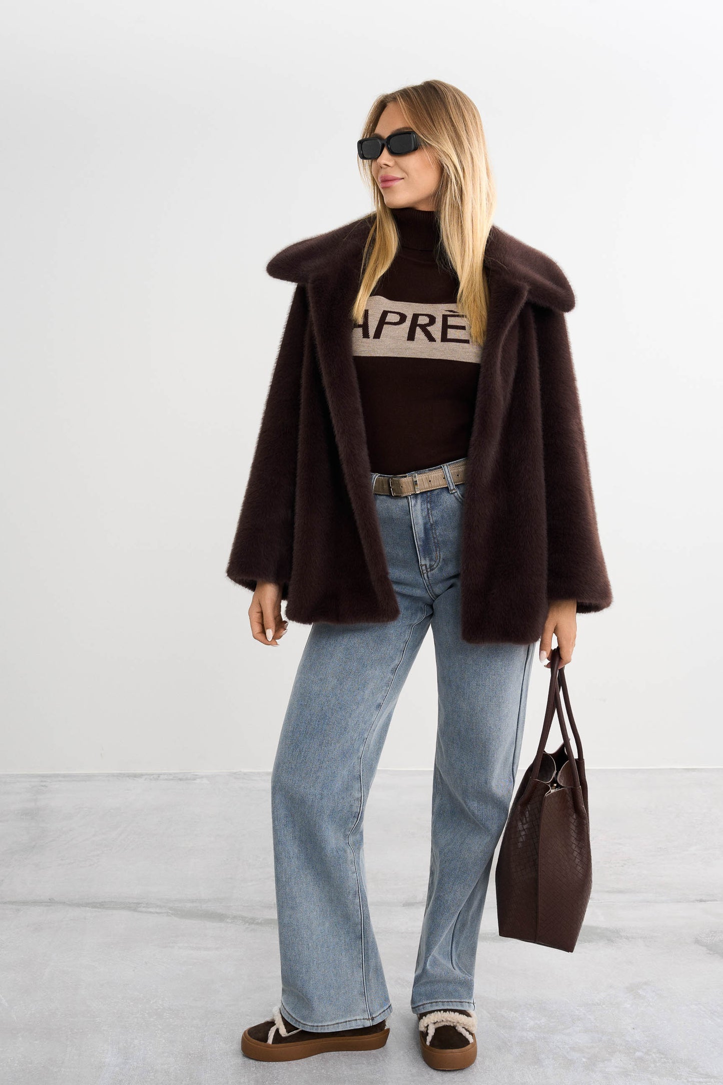 Värmande pösiga jeans