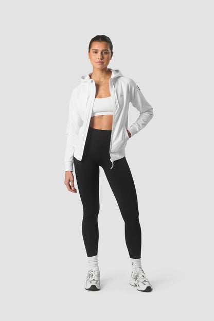 activity zip hoodie wmn white