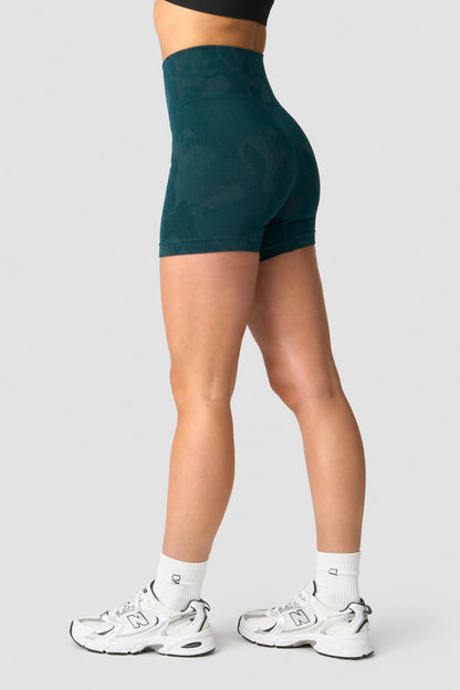 camo seamless shorts dk teal