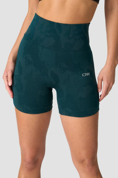 camo seamless shorts dk teal