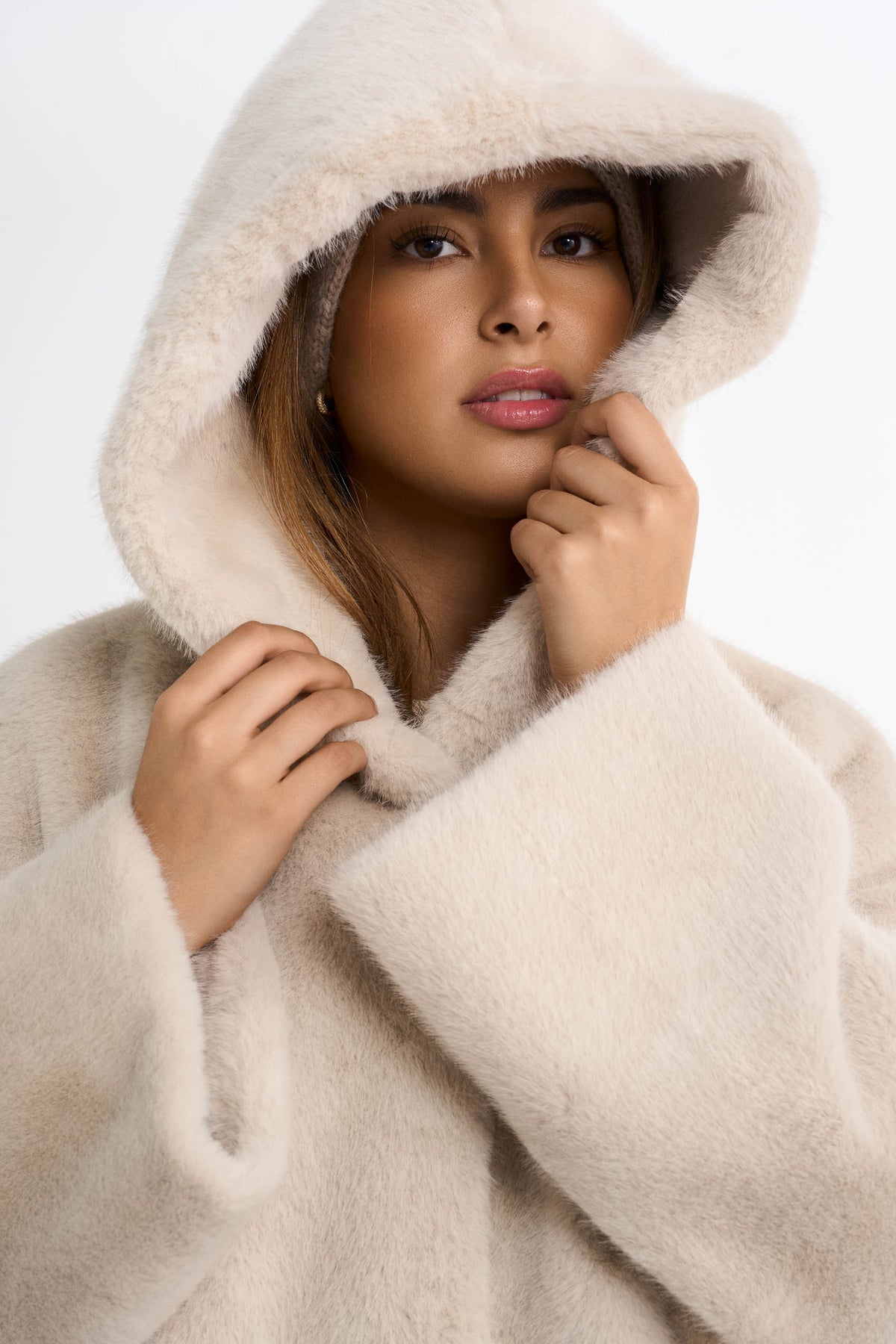 Faux fur-jacka