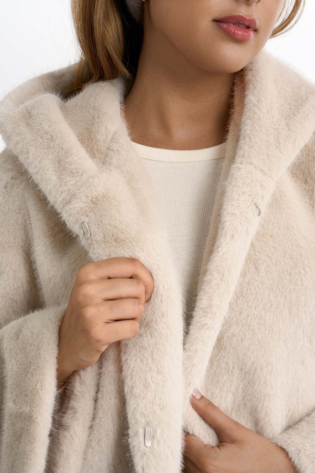 Faux fur-jacka