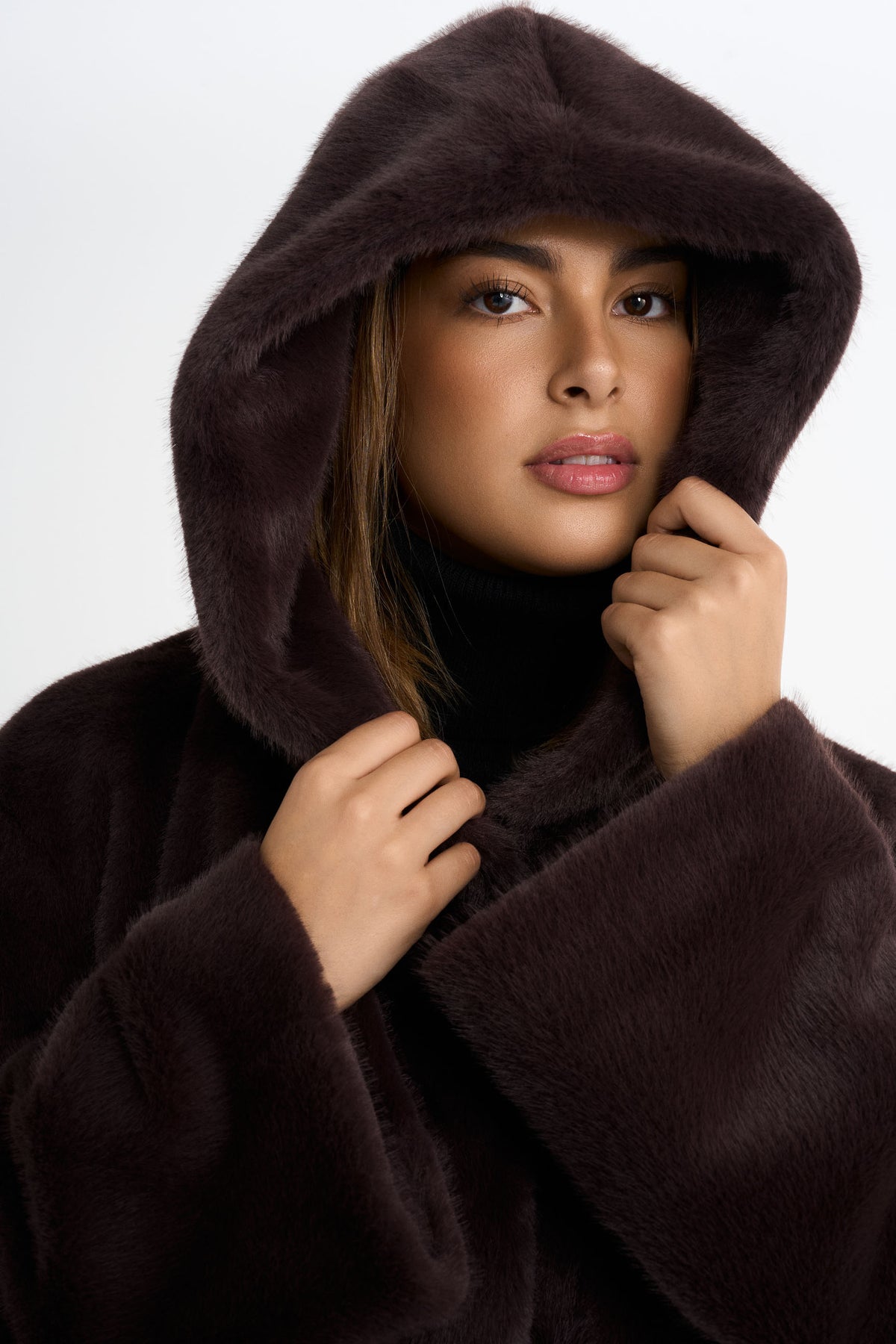 Faux fur-jacka