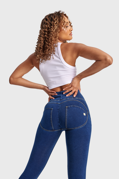 Freddy WR.UP® High Waist - Denim Blue - for kvinde - FREDDY WR.UP® - Pants