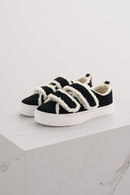 Shearling sneakers