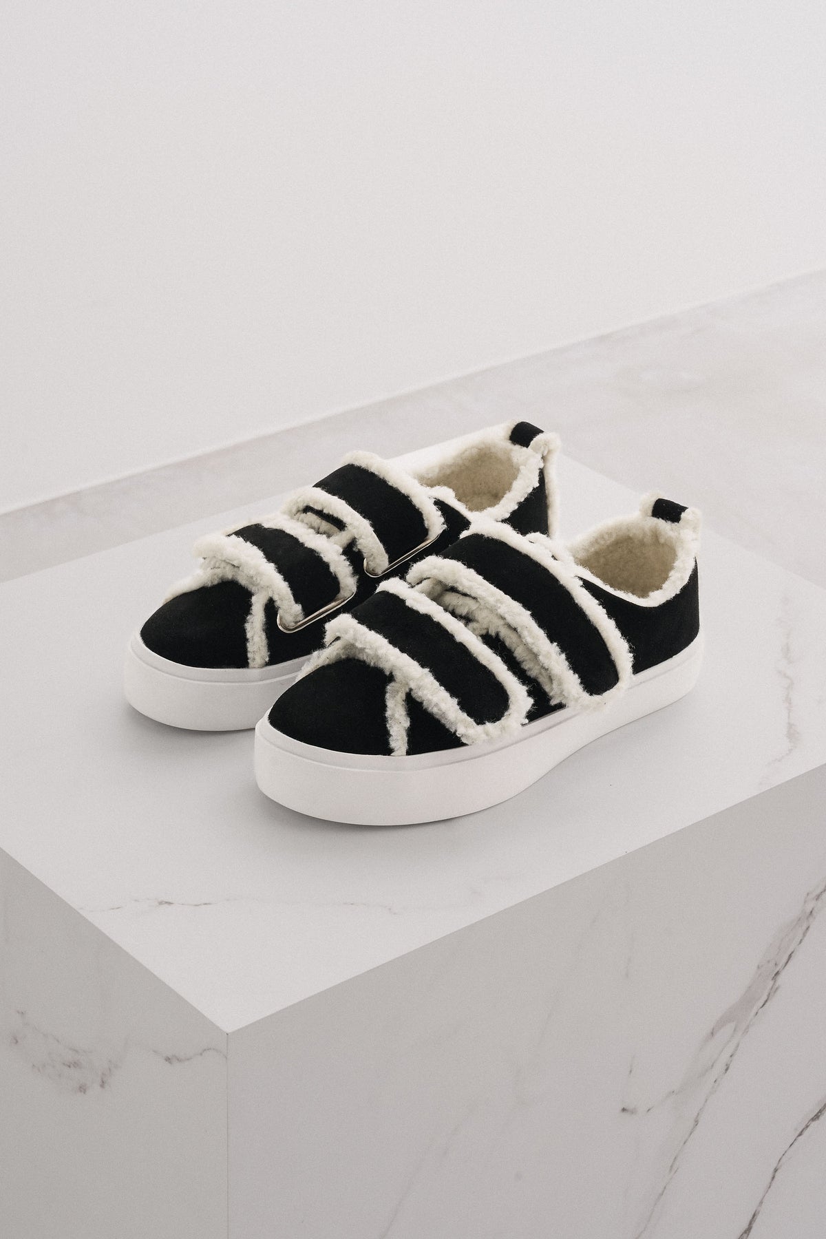 Shearling sneakers