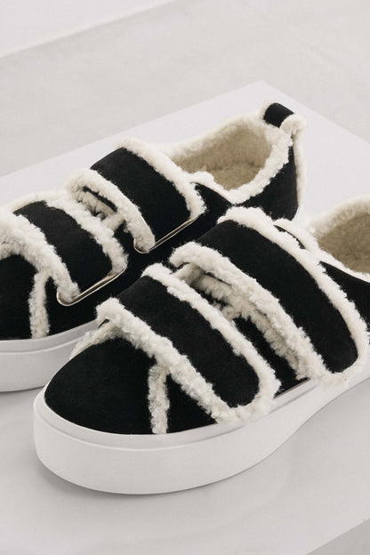 Shearling sneakers