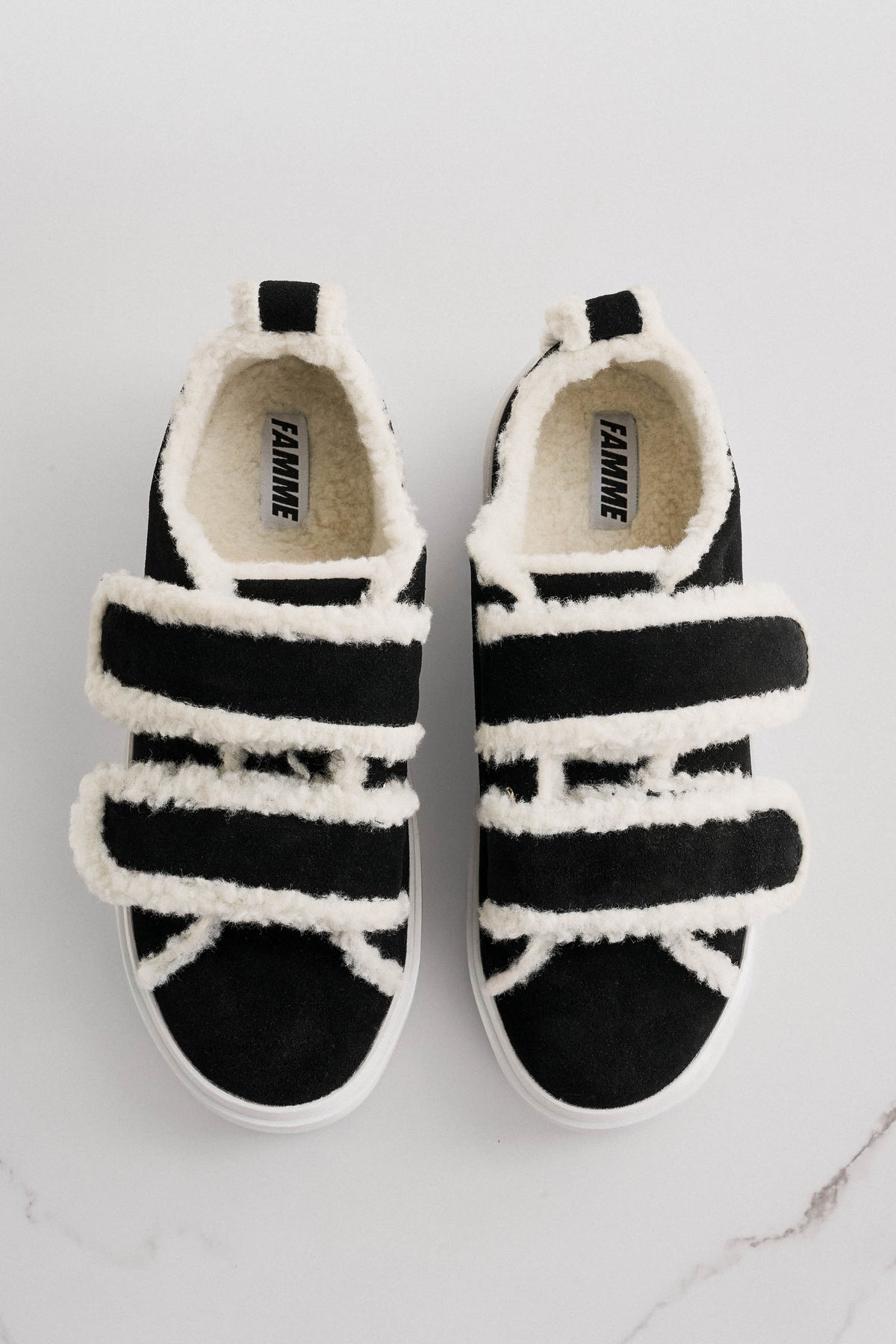 Shearling sneakers