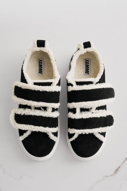 Shearling sneakers