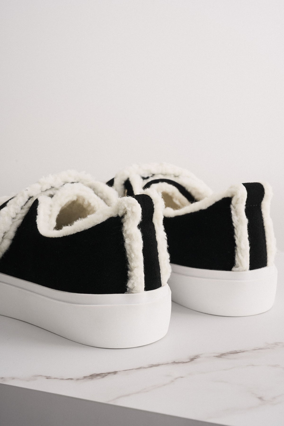 Shearling sneakers