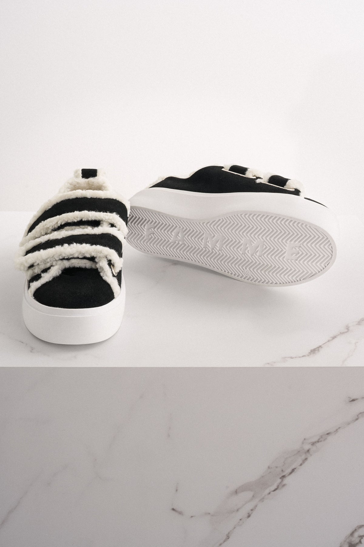 Shearling sneakers