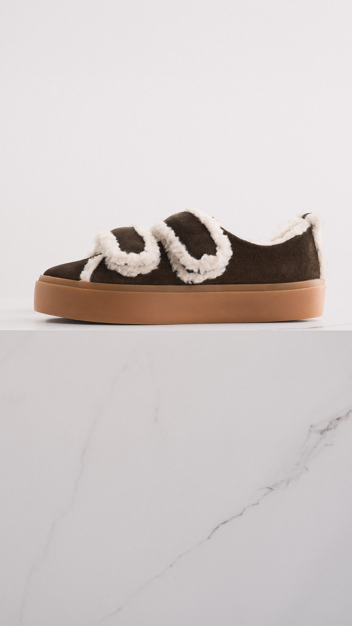 Shearling sneakers