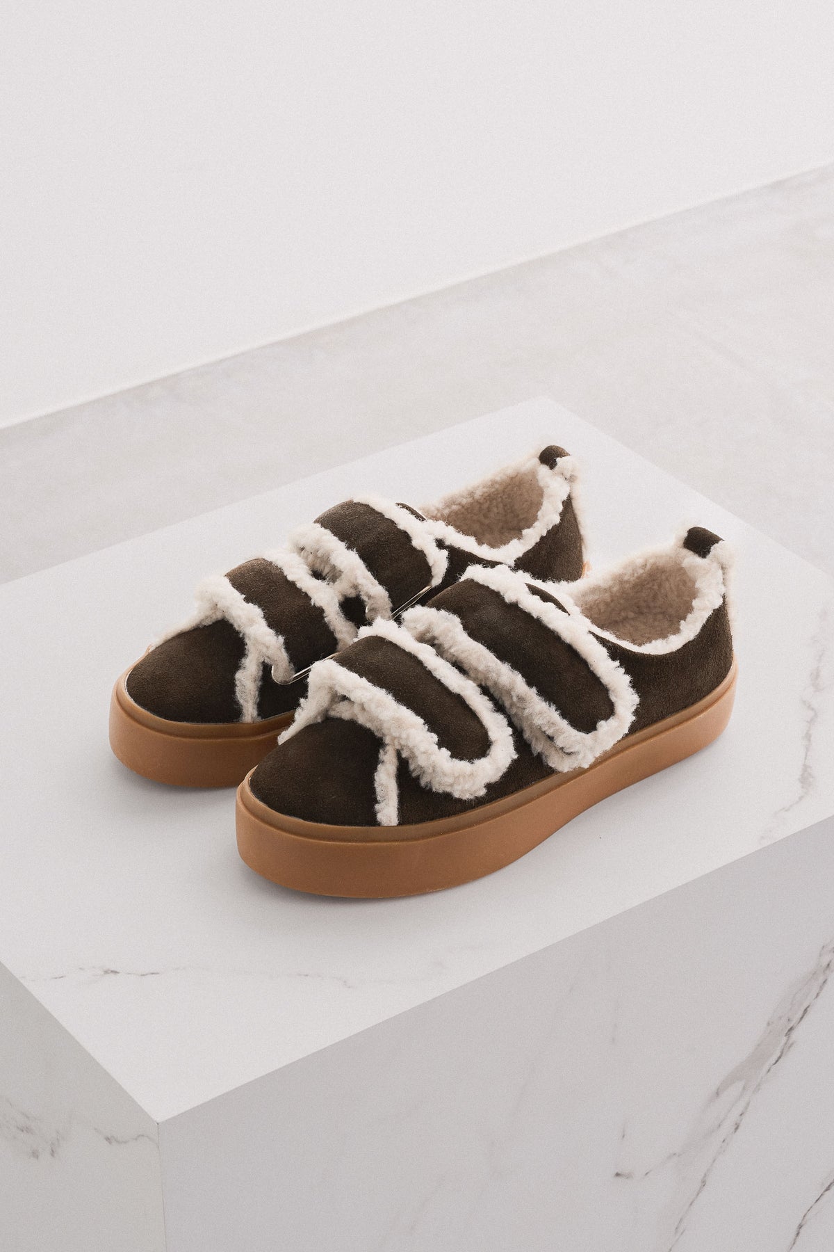 Shearling sneakers
