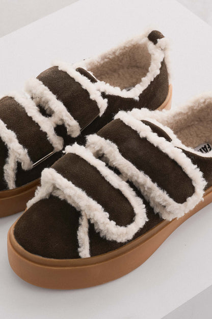 Shearling sneakers