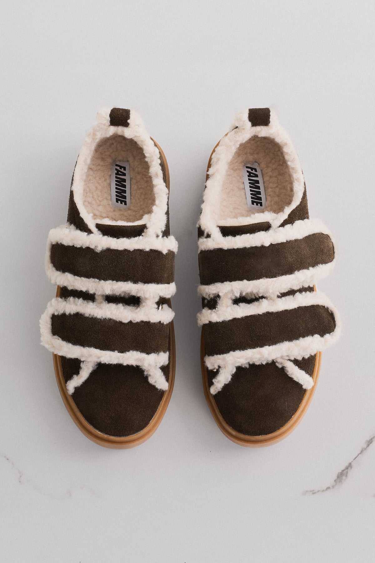 Shearling sneakers