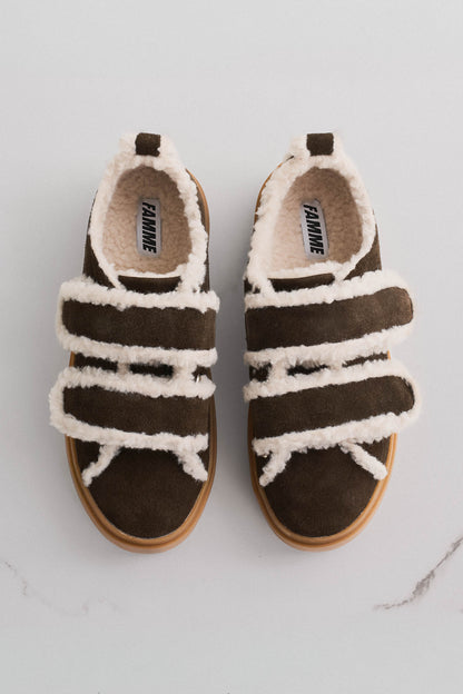 Shearling sneakers