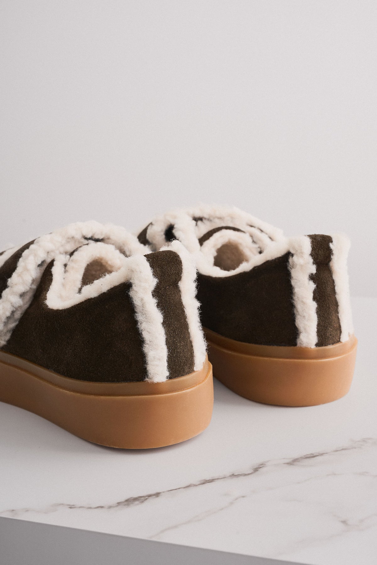 Shearling sneakers