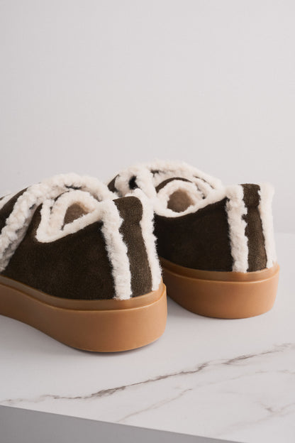 Shearling sneakers