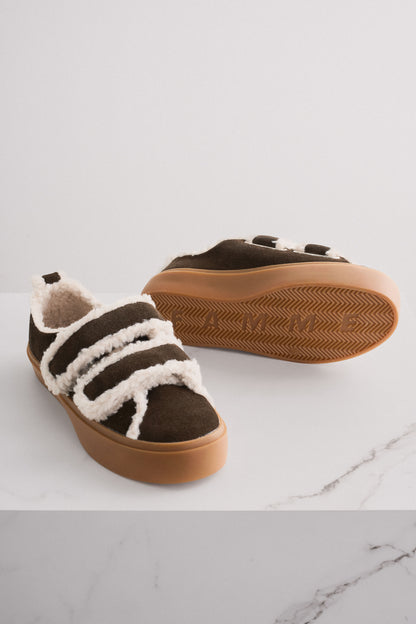 Shearling sneakers