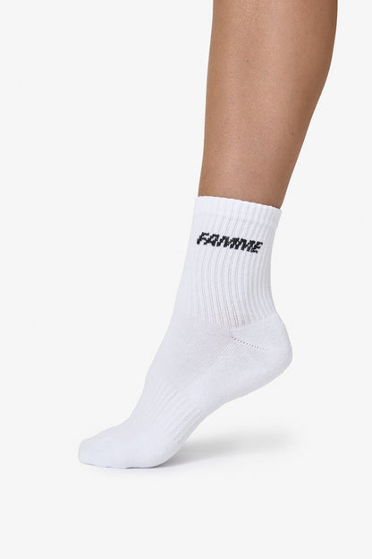 White 3-Pack Sky Knit Socks - for dame - Famme - Socks