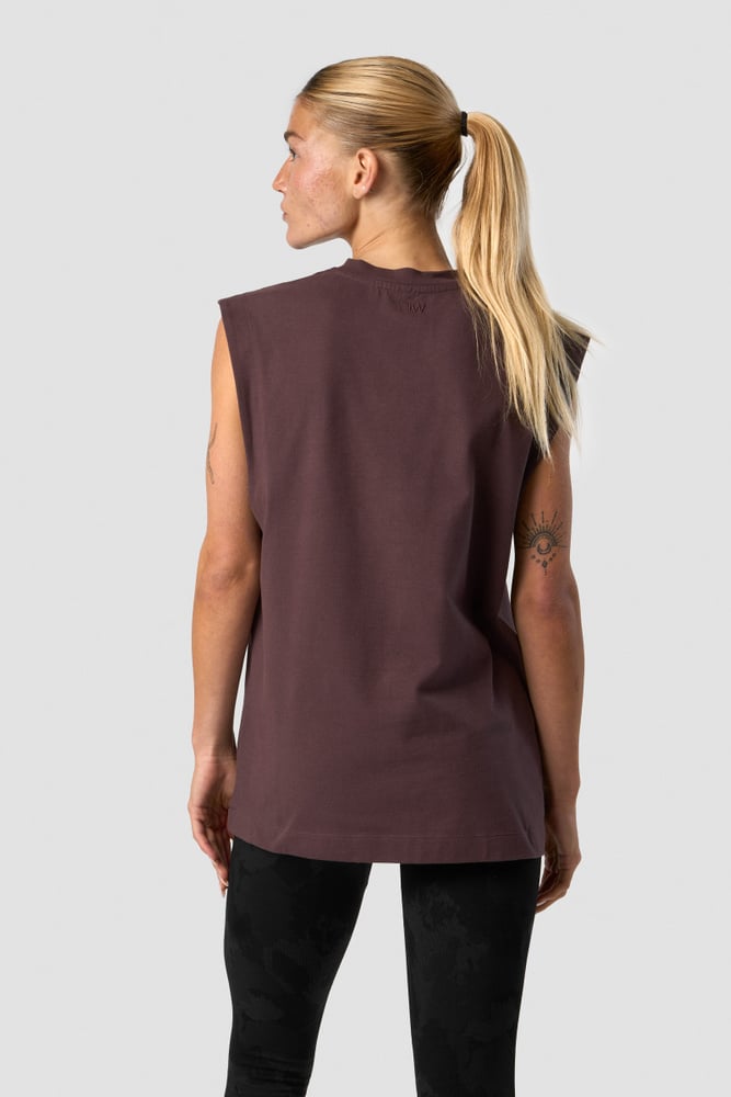 everyday cotton tank top burgundy