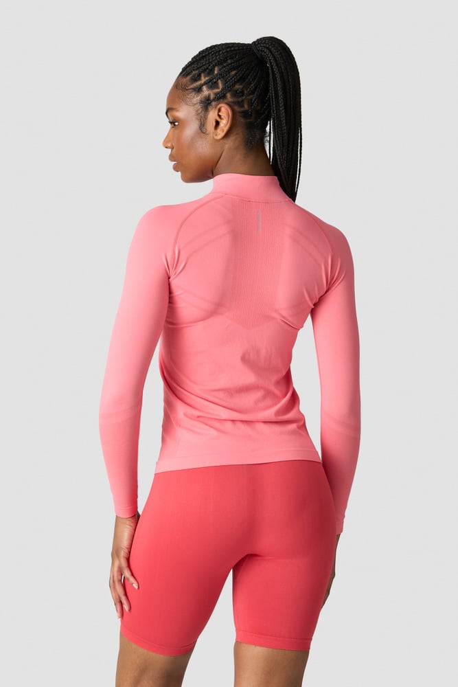 everyday seamless 1/4 zip wmn rose