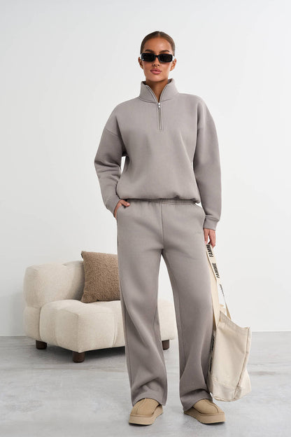 Tröja med halv dragkedja