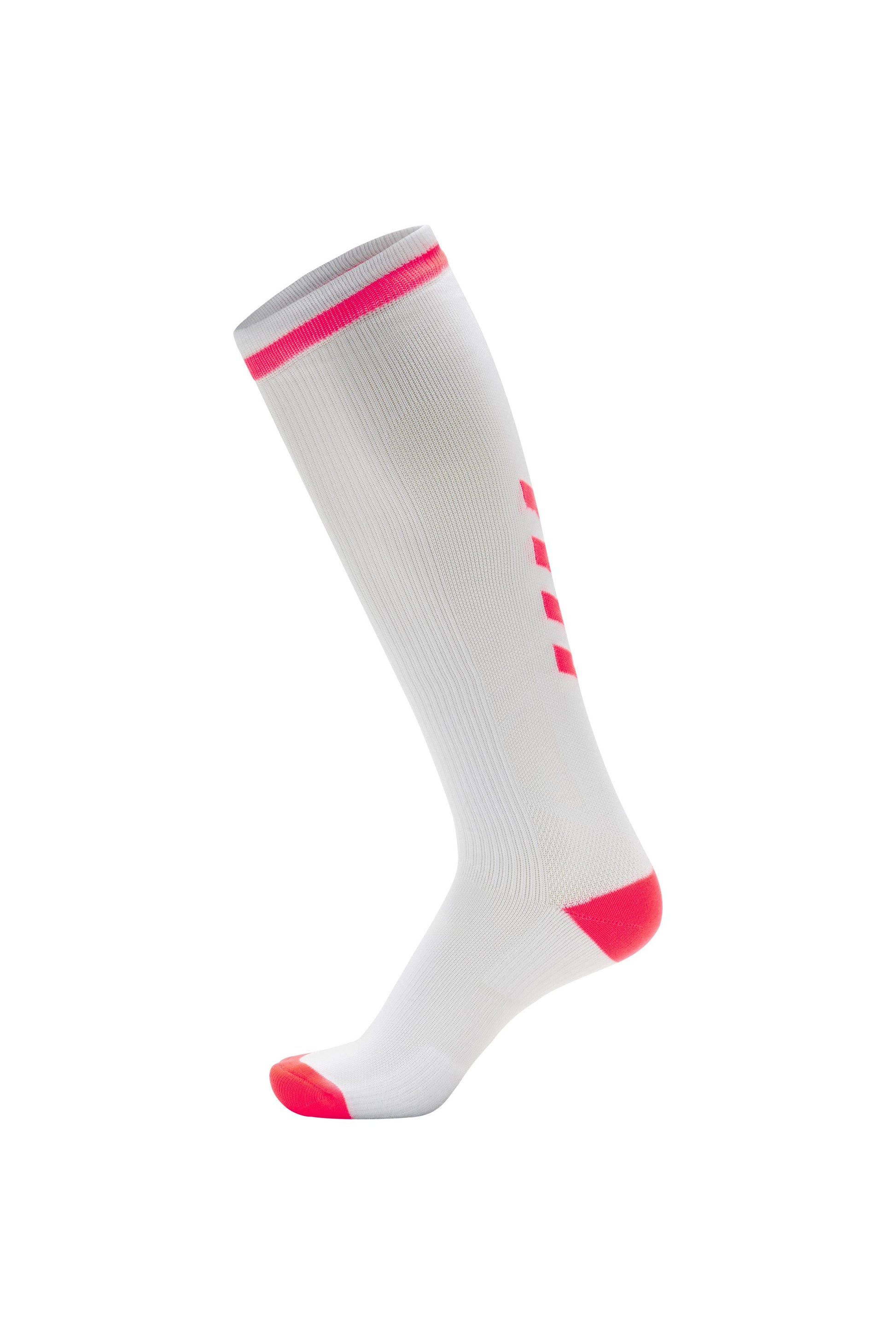 HUMMEL - Elite Indoor Sock High - White/diva Pink