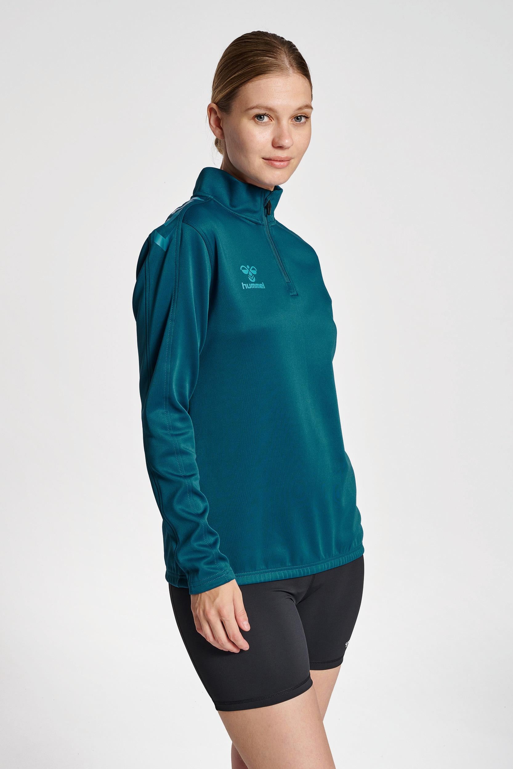 HUMMEL - Hmlcore Xk Half Zip Sweat Woman - Blue Coral