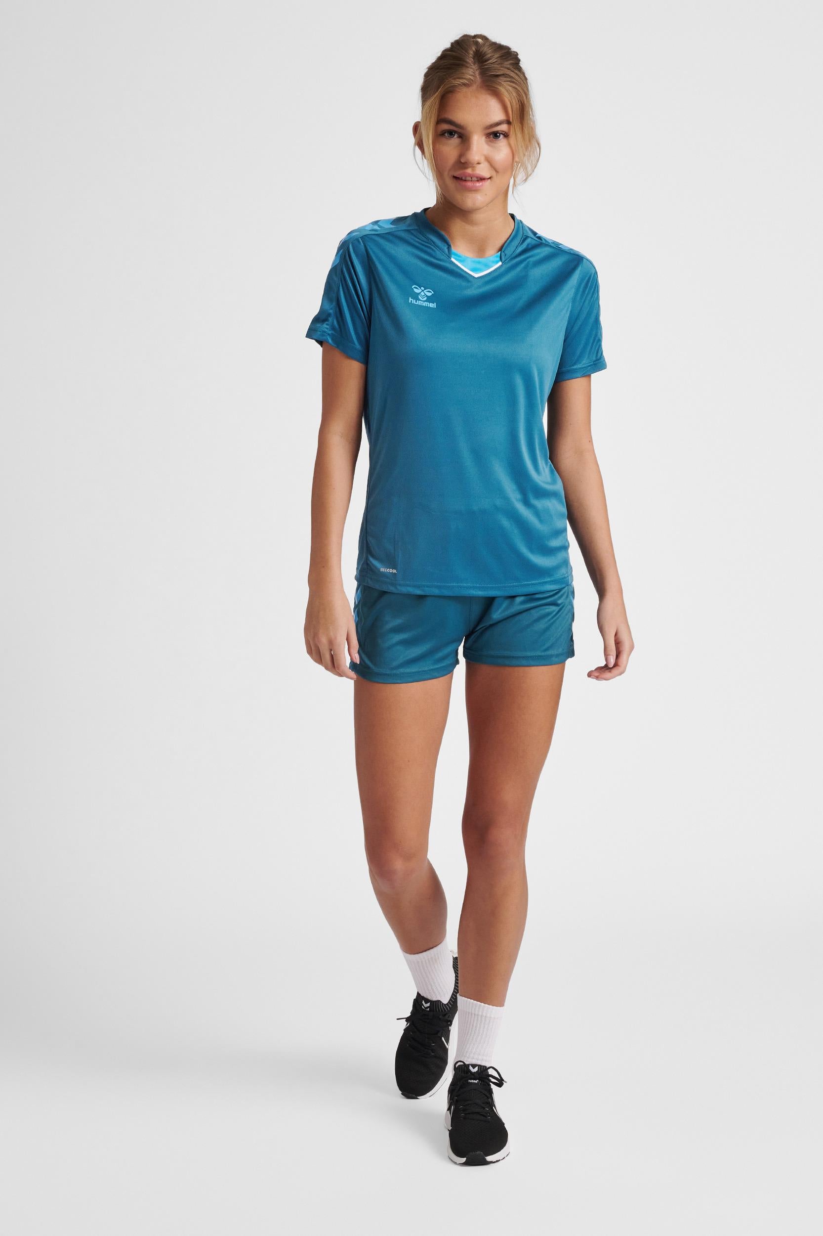 HUMMEL - Hmlcore Xk Poly Jersey S/s Woman - Blue Coral