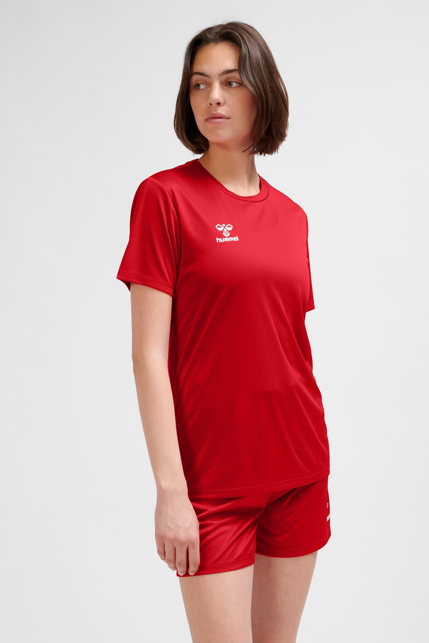 HUMMEL - Hmlessential Jersey S/s Woman - True Red