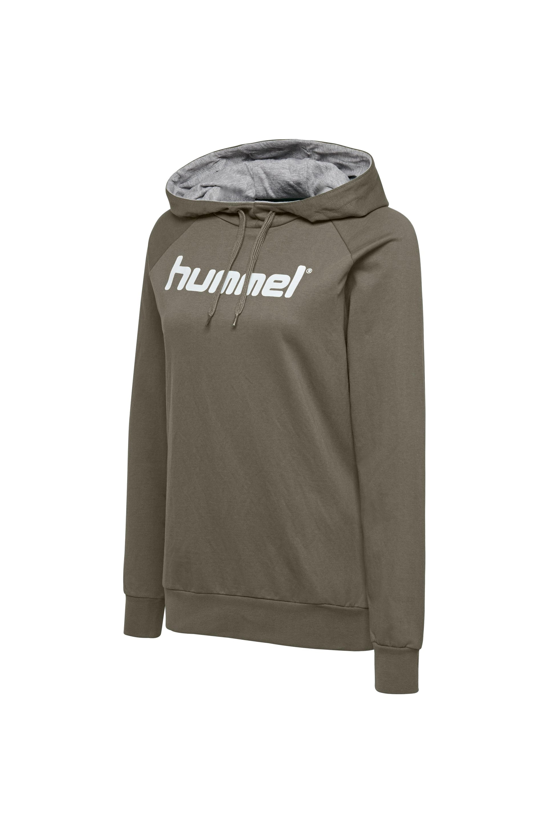 HUMMEL - Hmlgo Cotton Logo Hoodie Woman - Grape Leaf