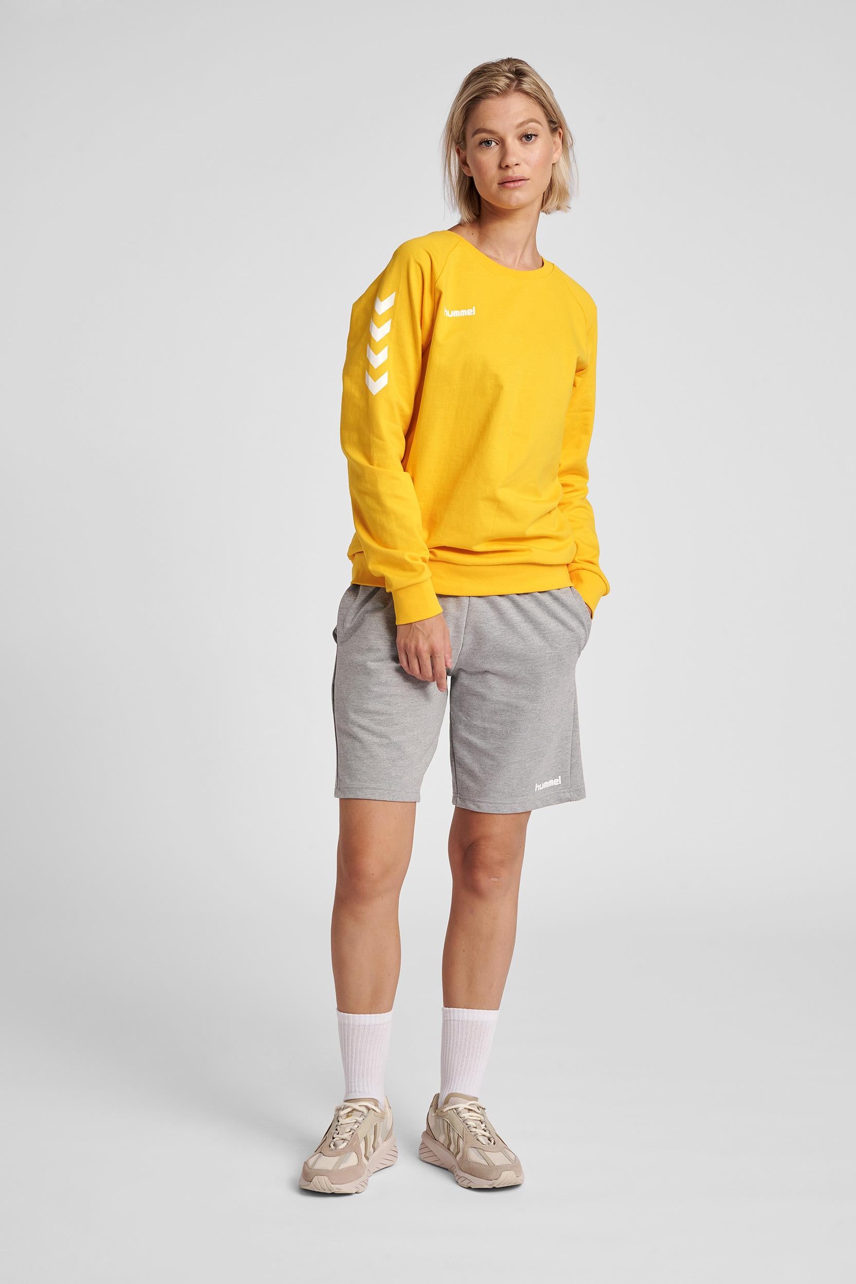 HUMMEL - Hmlgo Cotton Sweatshirt Woman - Sports Yellow