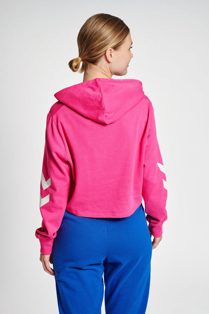 HUMMEL - Hmllegacy Woman Cropped Hoodie - Raspberry Rose