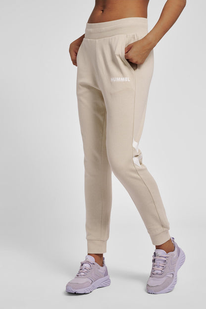 HUMMEL - Hmllegacy Woman Tapered Pants - Pumice Stone