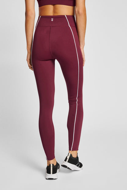 HUMMEL - Hmlmt Flash High Waist Tights - Zinfandel