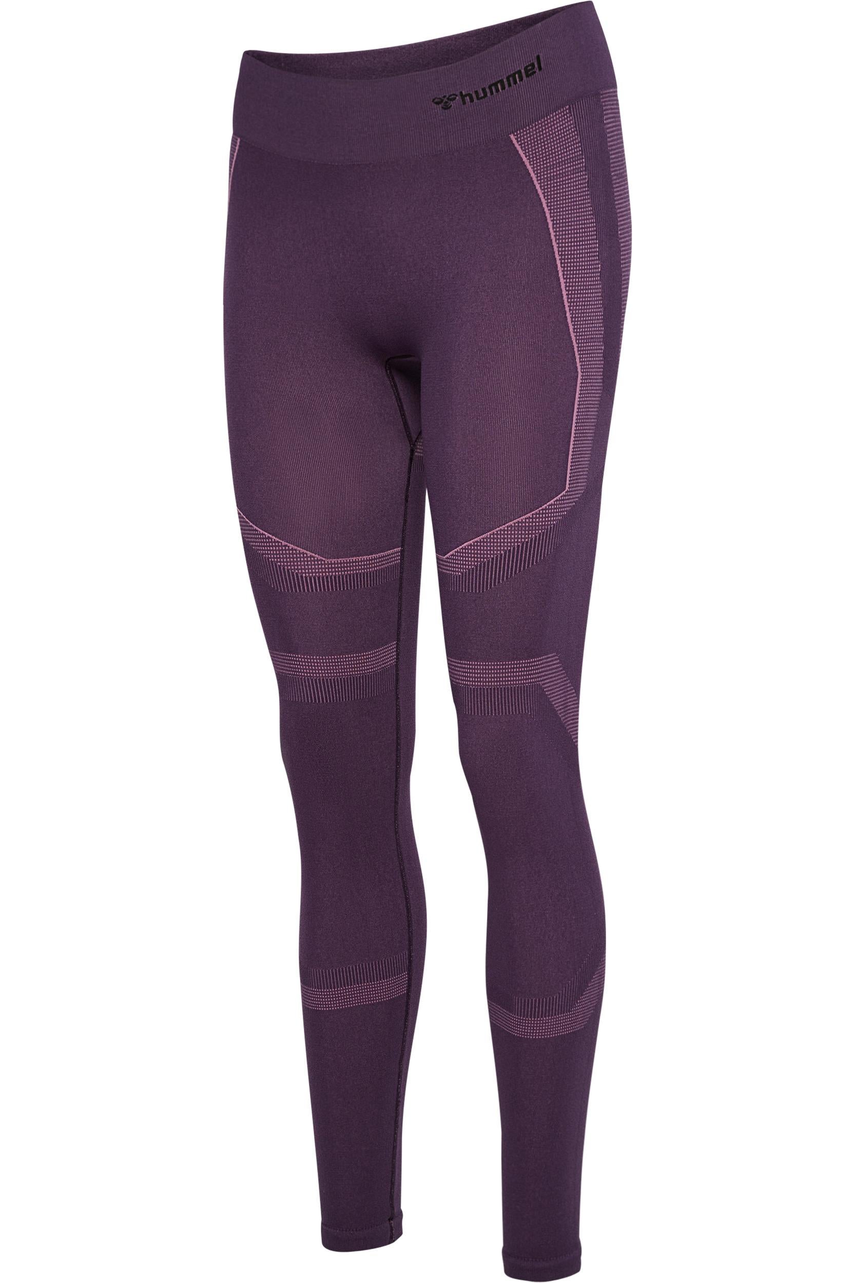 HUMMEL - Hmlmt Power Seamless Mw Tights - Plum Perfect