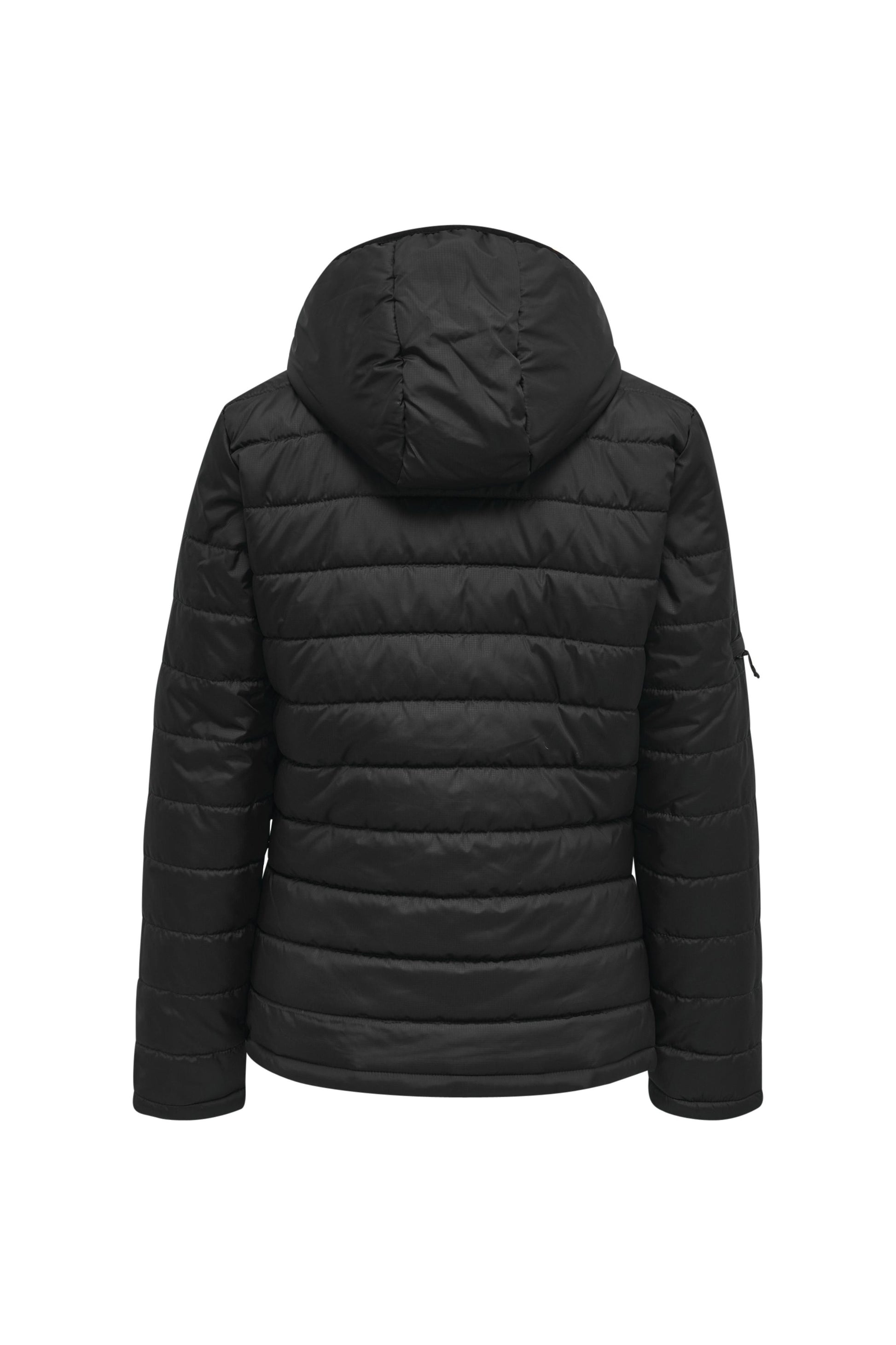 HUMMEL - Hmlnorth Quilted Hood Jacket Woman - Black/asphalt