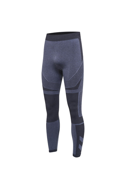 HUMMEL - Hmlte Mike Seamless Tights - Black/asphalt Melange