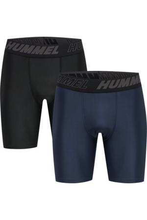 HUMMEL - Hmlte Topaz 2-pack Tight Shorts - Black/insigina Blue