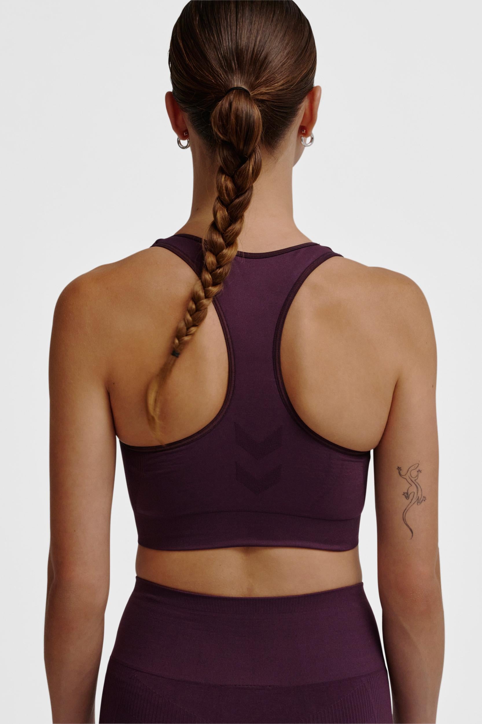 HUMMEL - Hmltif Seamless Sports Top - Plum Perfect