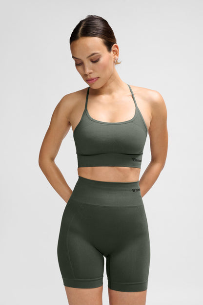 HUMMEL - Hmltiffy Seamless Sports Top - Climbing Ivy