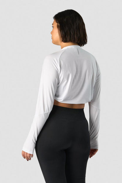 ICANIWILL - Define Cropped Adjustable Long Sleeve - White