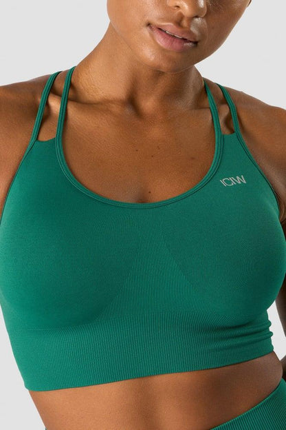 ICANIWILL - Define Seamless Sports Bra - Winter Green